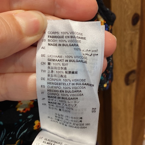 Sandro Floral Print Cold Shoulder Ruffle Blouse - Size S/ Sandro 1 - Picture 9 of 11